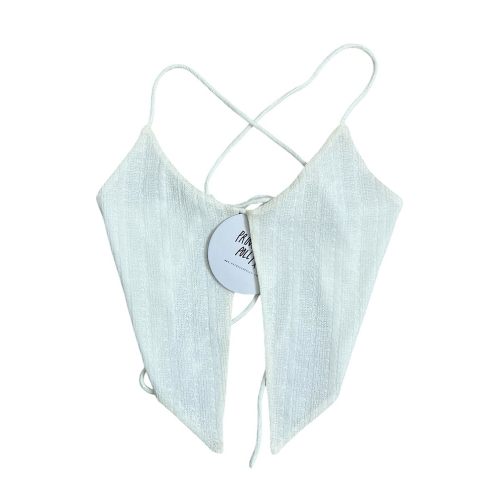 Princess Polly White Halley Crop Top 🤍